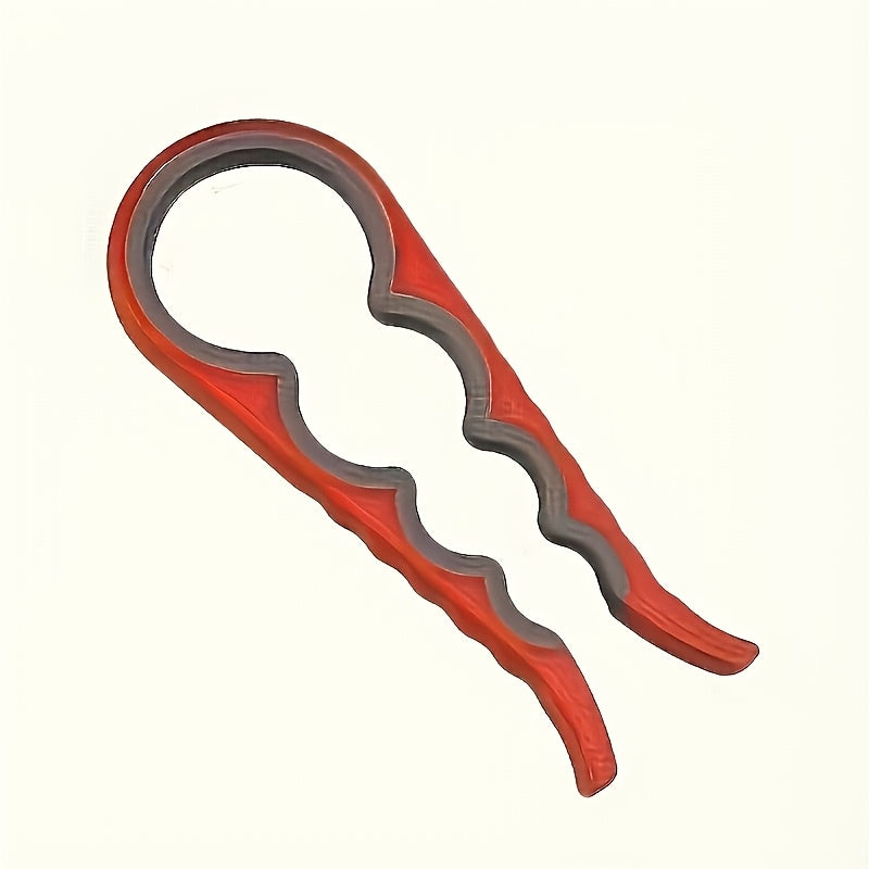 4-in-1 Ergonomic Can Opener for Easy Grip - Blue & Yellow Plastic Kitchen Tool, Ideal for Seniors and Arthritis Sufferers, Multi-Functional Jar Opener with Measurement Markings