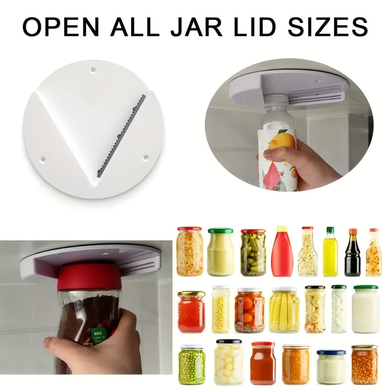 1pc Easy-Grip Manual Jar Opener for Elderly & Arthritis Relief - Ergonomic Handle, No Electricity Needed, Durable Plastic Kitchen Tool for Seniors, Safe & Convenient Jar Opener for Home Use
